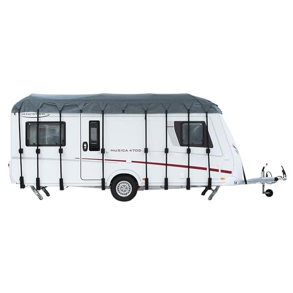 HINDERMANN Dakbeschermingszeil Wintertime universeel 800 cm - gecontroleerde B-kwaliteit HINDERMANN Dachschutzplane Wintertime universell fuer Reisemobile und Wohnwagen 800 cm Hindermann Art-Nr. 7186-5550