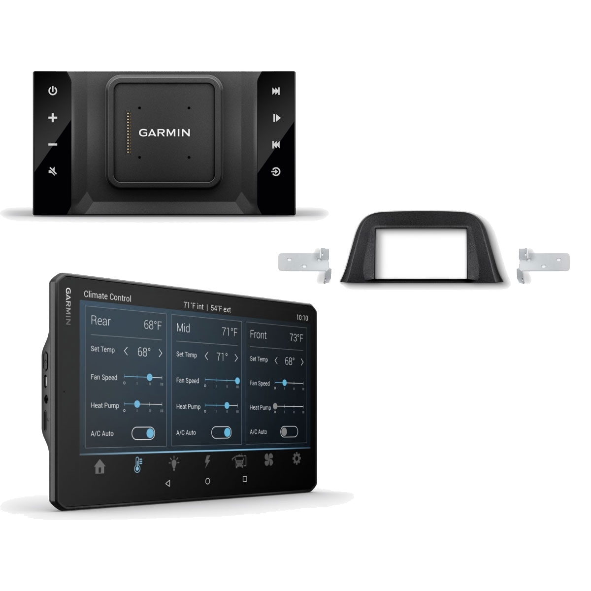 Komplettset GARMIN VIEO RV52 mit 10 Zoll Display fuer Iveco Daily ab 2014 - Dock- Bedienteil und Montagekit