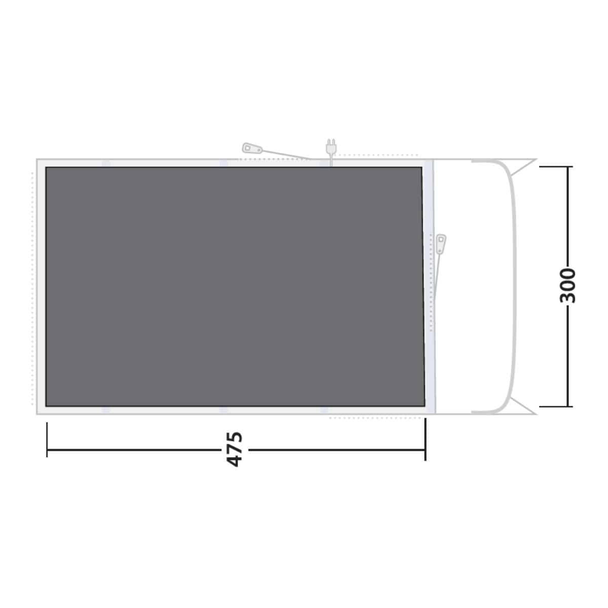 Outwell Zeltunterlage für Familienzelt Denver 5 / Ohio 5 / Colorado 5 Air Outwell Zeltunterlage fuer Familienzelt Denver 5 - Ohio 5 - Colorado 5 Air - 171148