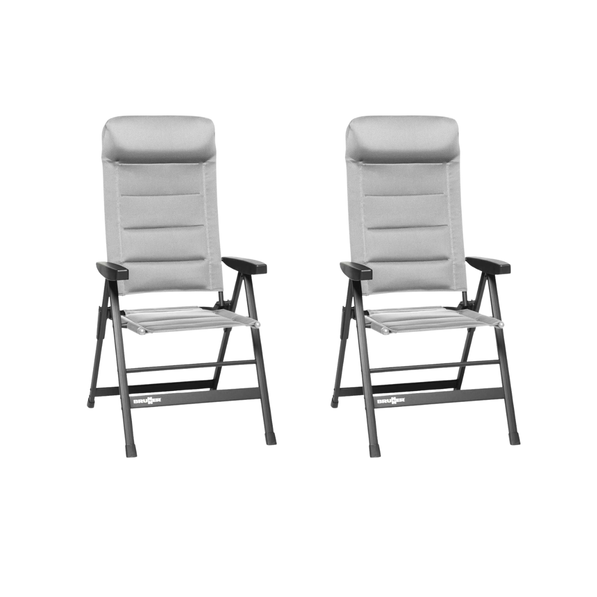 BRUNNER Campingstuhl SKYE 3D Hellgrau 2er-Set - 0404063N.C06