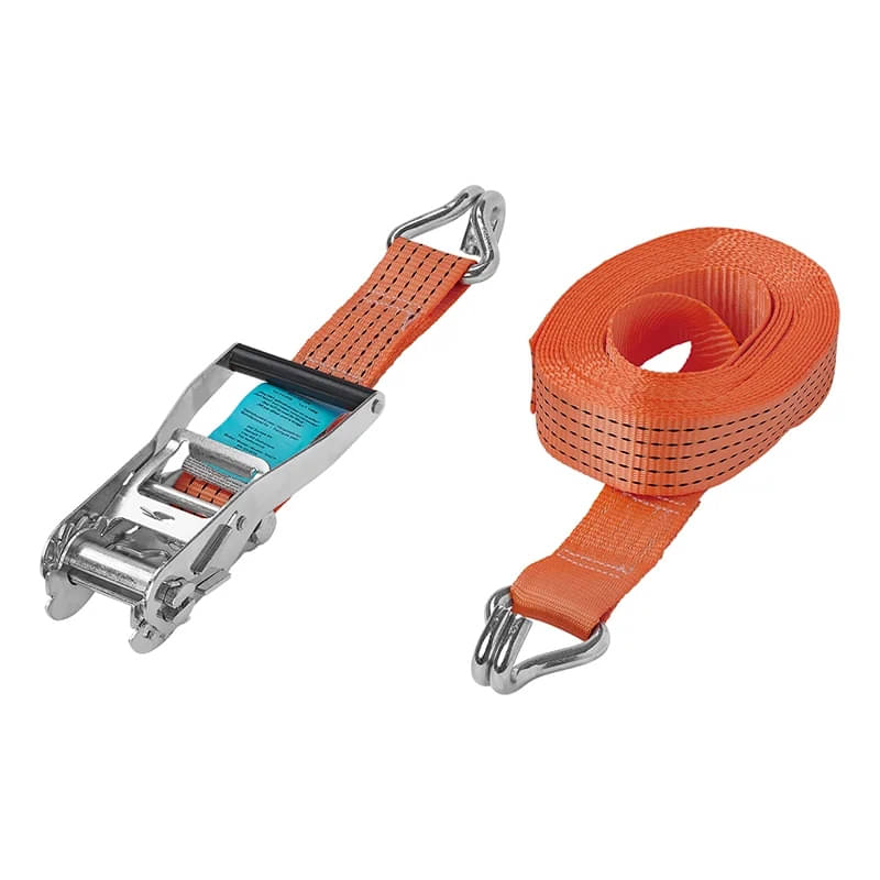 ProPlus Spanngurt Zurrgurt mit Ratsche und 2 Haken 8 m 50 mm Orange - 320270