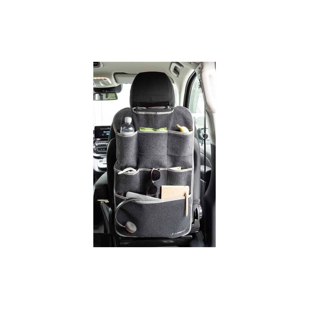 CARBEST Sitz-Organizer Fahrer- oder Beifahrersitz Filz Anthrazit - 919172