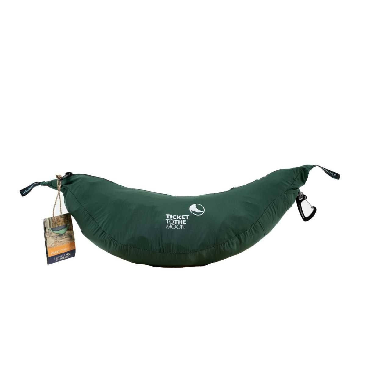 TICKET TO THE MOON Lightest Pro Hammock Haengematte Forest Green inkl. Lightest Straps - TMLPROR51 TMLSTRAP
