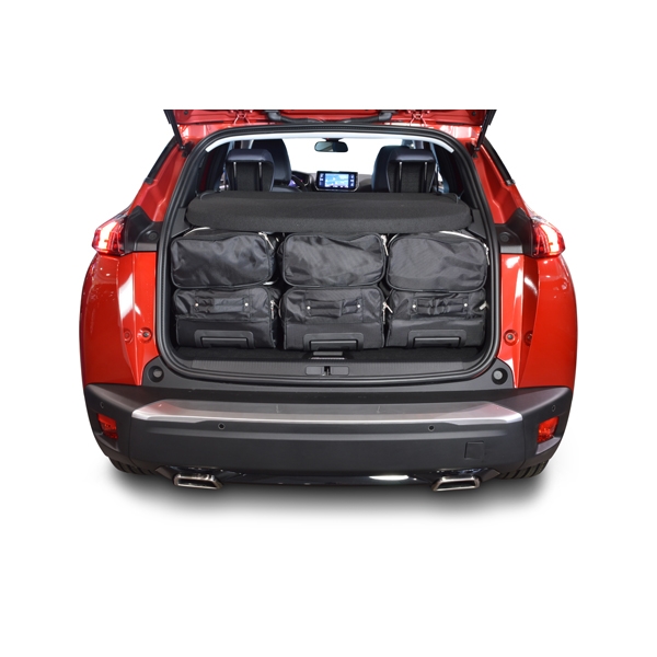 Car Bags P12001S Peugeot 2008 SUV Bj- 19- verstellbarer Ladeboden in oberer Position Reisetaschen Set- Auf Ihr Auto massgeschneidert- Das Original