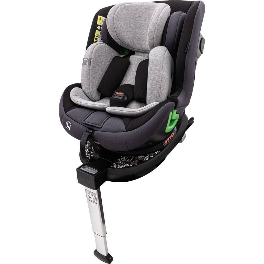 PETEX Kindersitz Babyschale mit Basisstation KING R129 Grau - 44442018