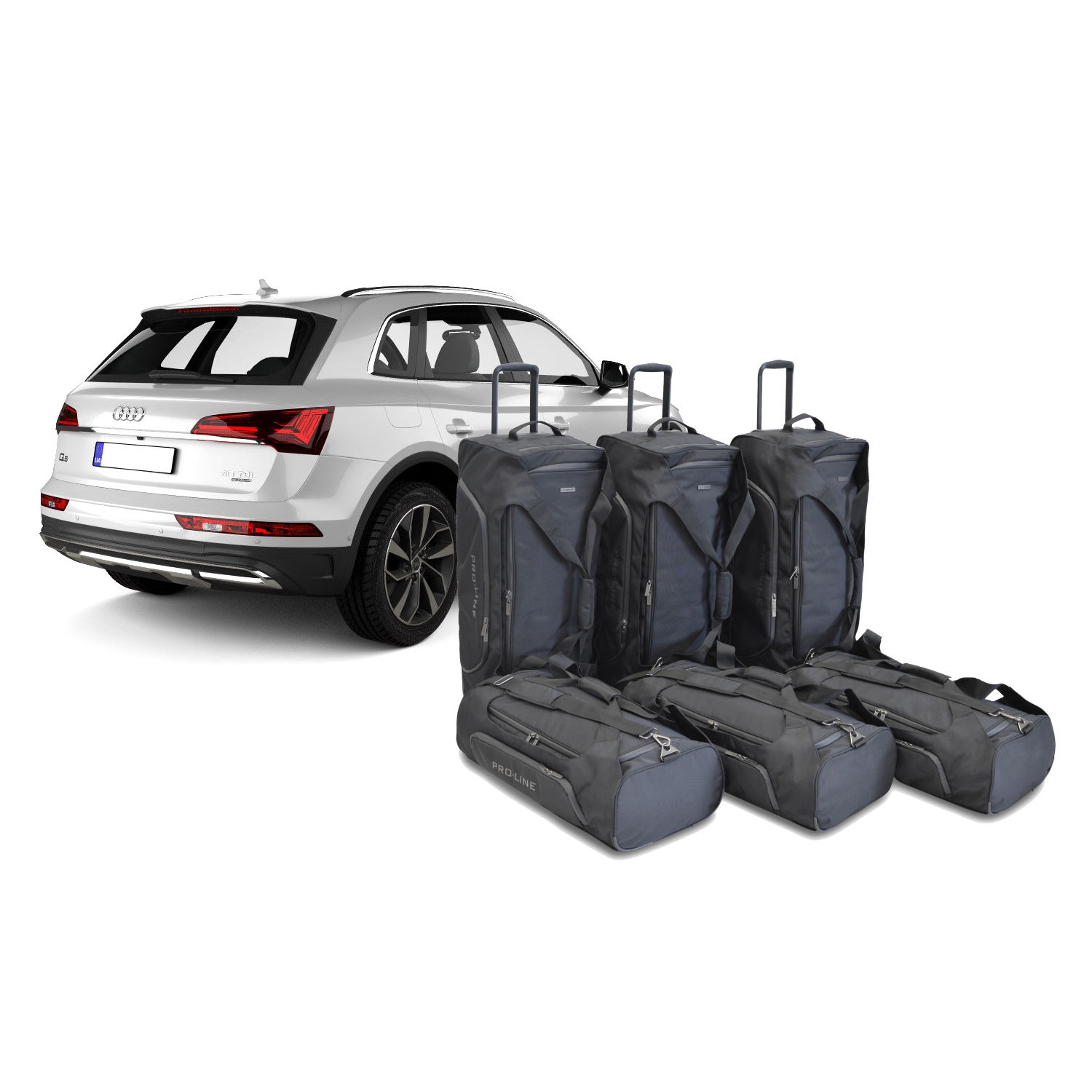 Car Bags Pro-Line A24901SP AUDI Q5 -FY- Bj- 19- nur fuer TSFI e Reisetaschen Set- Auf Ihr Auto massgeschneidert- Das Original