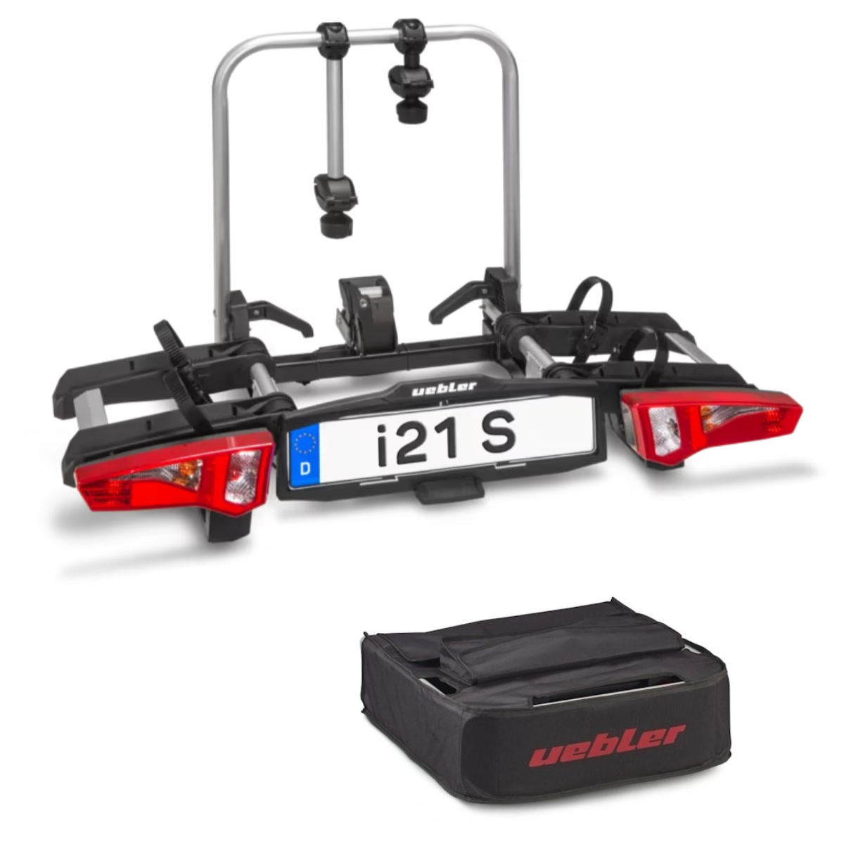 Set UEBLER i21 S Fahrradtraeger 2 Raeder faltbar inkl. Tasche - 18100 25020