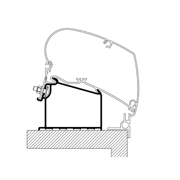 THULE Adapter Adria Caravan ab Modelljahr 2015 fuer Markise 6300 309982