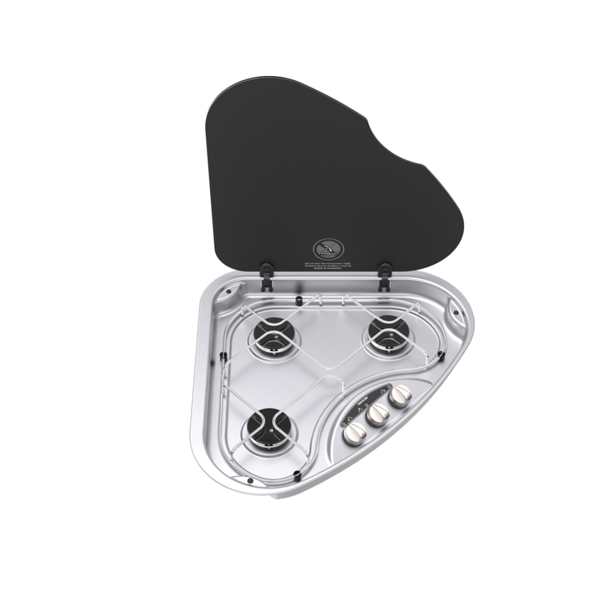 THETFORD Basic-Line 330 Kochmulde dreieckig, Kochfeld links, mit Glasdeckel, 3-flammig THETFORD Basic-Line 330 Kochmulde dreieckig- Kochfeld links- mit Glasdeckel- 3-flammig - SHB33076-SP