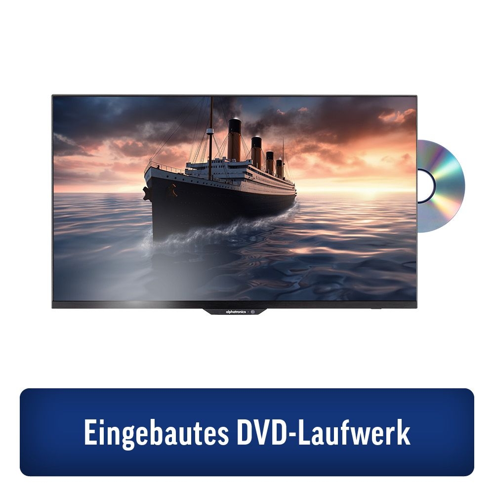 ALPHATRONICS SL-32 DW SMART TV 32- -80 cm- Triple Tuner- DVD- BT 5.0- schwarz - 990975