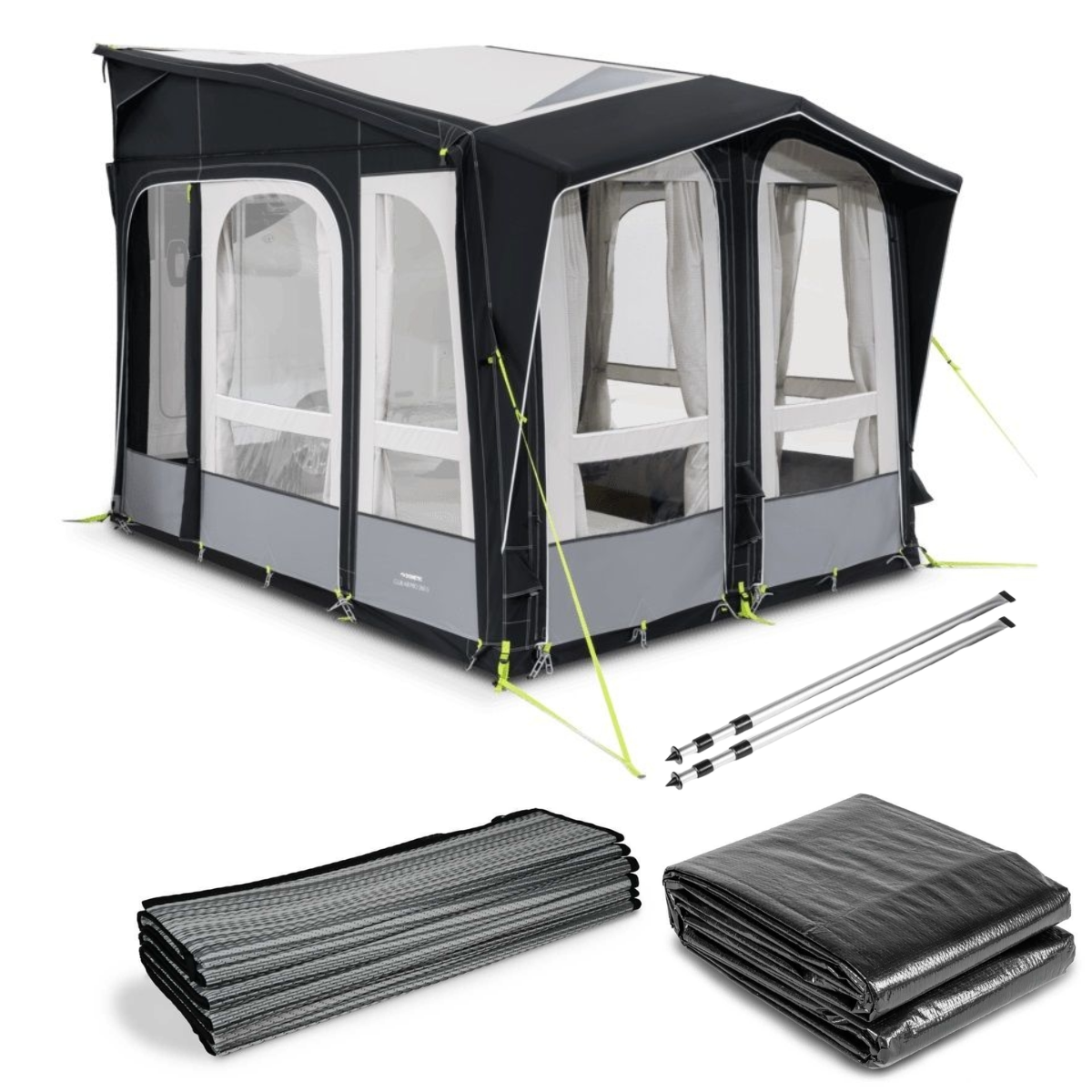 DOMETIC aufblasbares Vorzelt Club AIR Pro 260 x 275 cm Anbauhoehe 265-295 cm - CampingFactory-Starter-Edition