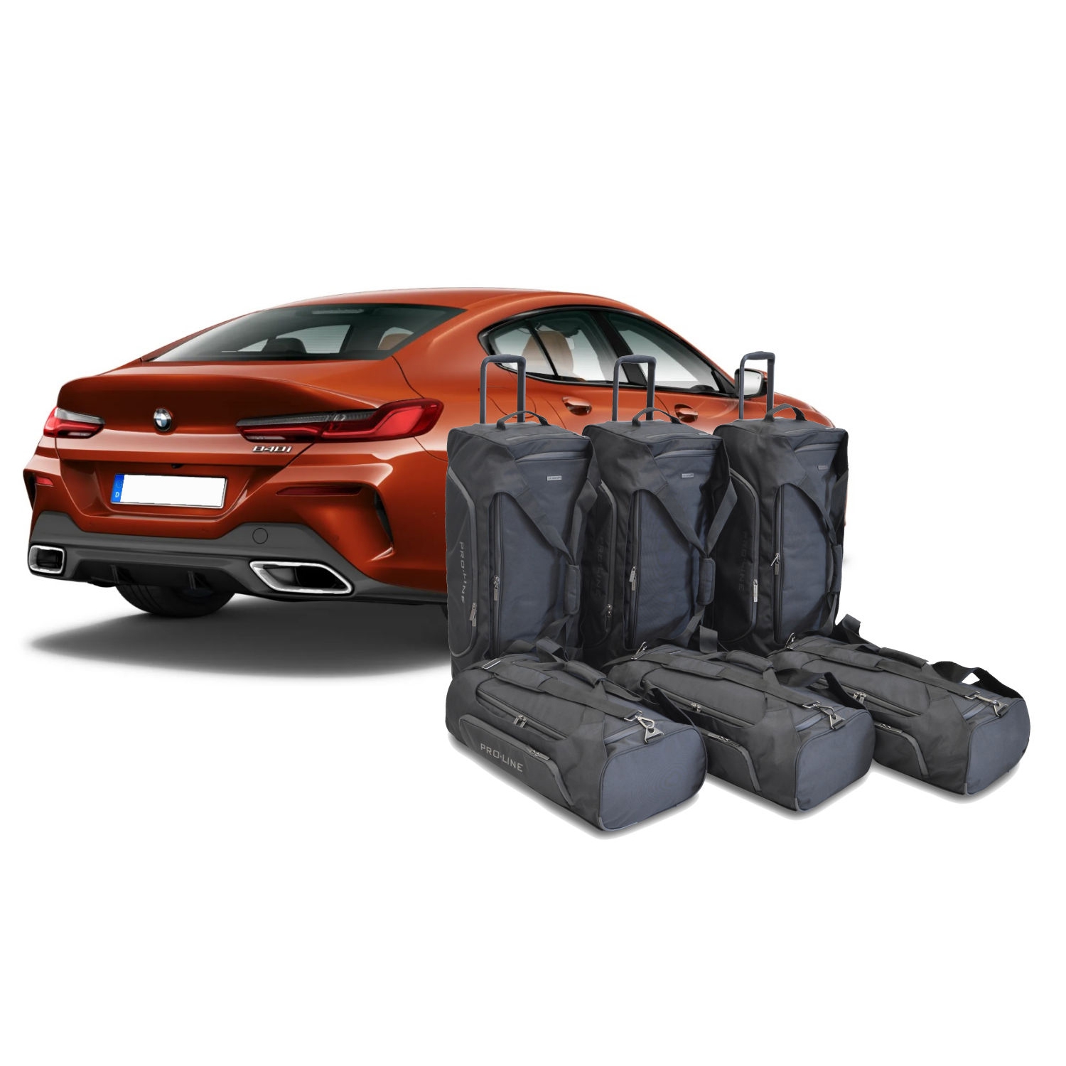 Car Bags Pro-Line B15201SP BMW 8er Gran Coupe -G1- Bj- 19 Reisetaschen Set- Auf Ihr Auto massgeschneidert- Das Original