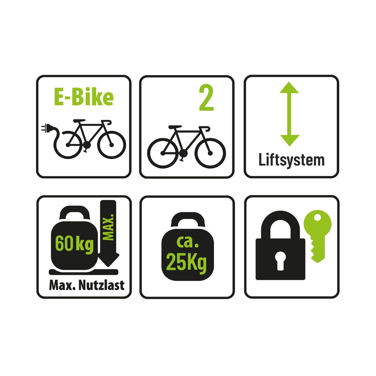 Fahrradtraeger EUFAB Bike Lift 11535 elektrische Liftfunktion