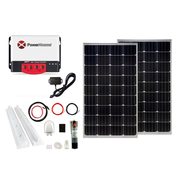 PowerXtreme XS20s Solar Set MPPT mit Bluetooth 280W Komplettpaket EMERGOPLUS EP5200030
