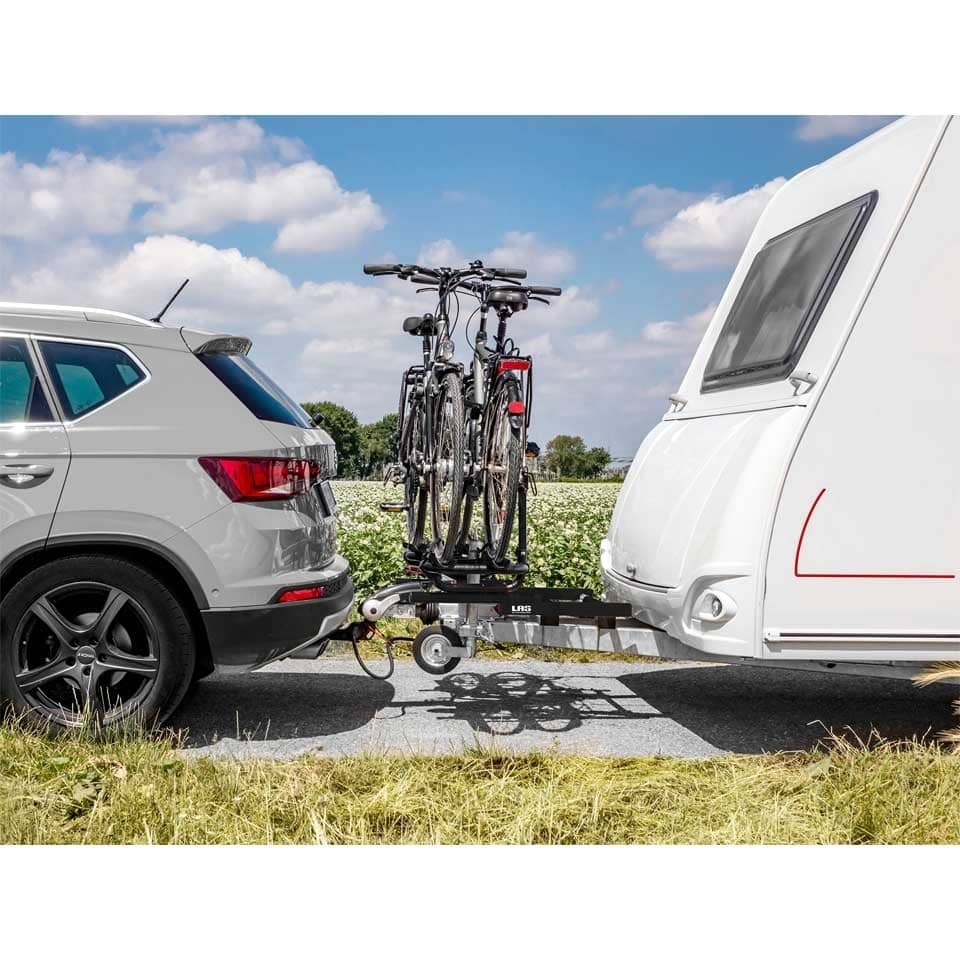 LAS Deichsel-Fahrradtraeger BC260 Black- ausziehbar 11846
