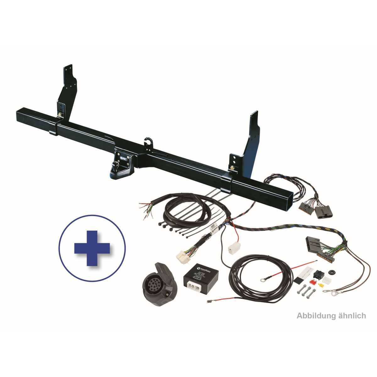 Westfalia Anhaengebock -4-Loch- inkl Kugelplatte fuer Opel Movano C -ab BJ 10-2021- Peugeot Boxer -ab BJ 02-2011- FIAT Ducato -ab BJ 02-2011- Citroën Jumper -ab BJ 02-2011- - alle Kasten - inkl 13-pol- fzg-spez. Elektrosatz - 305429900113