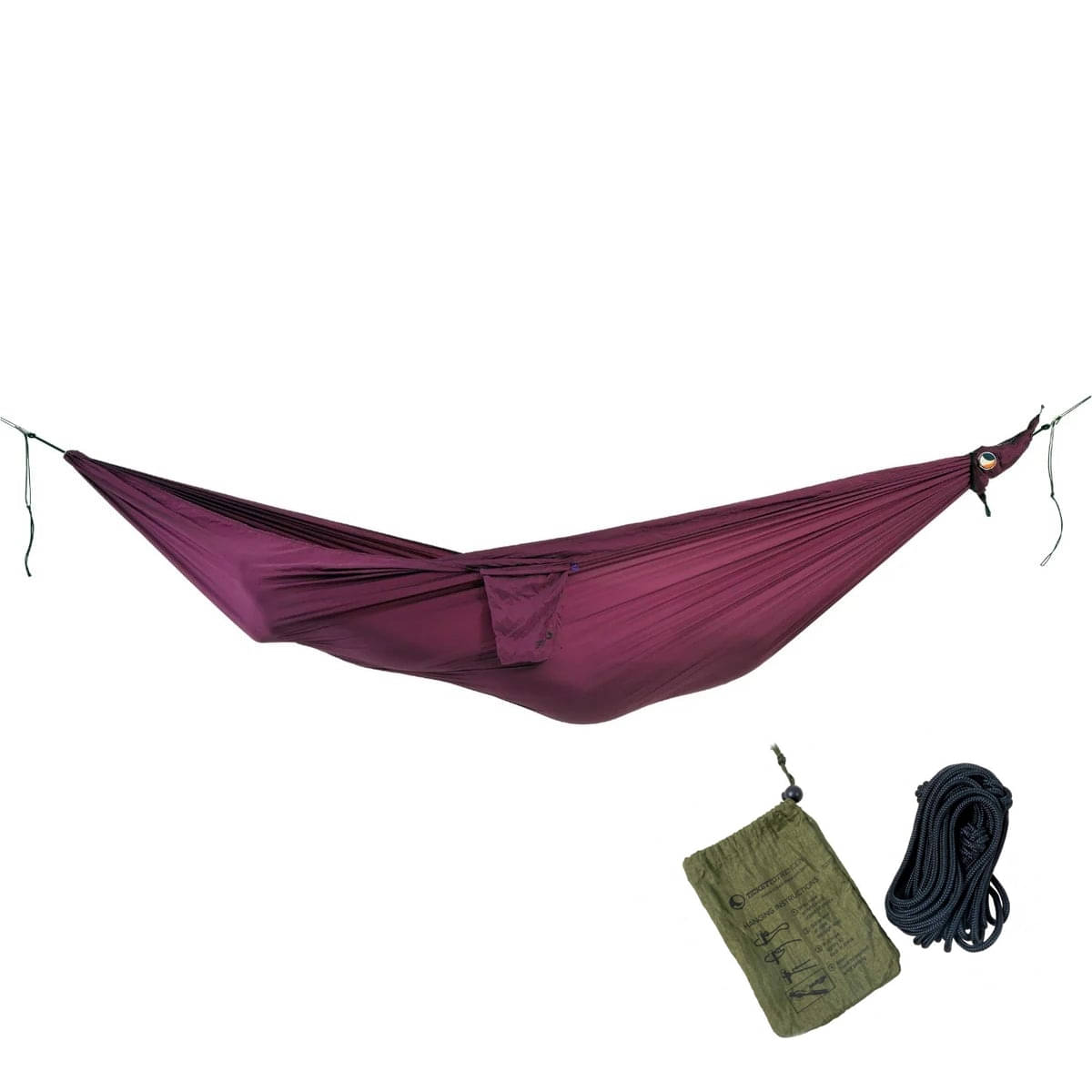 TICKET TO THE MOON Compact Hammock Haengematte Plum inkl. Nautical Ropes - TMC78 TMROPE