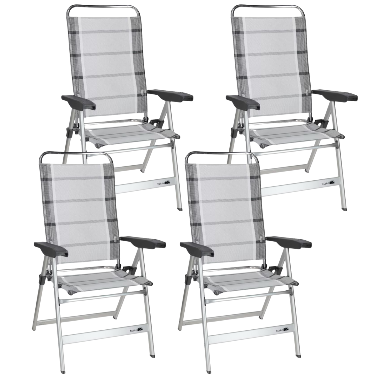 DUKDALF Stuhl Dynamic silber anthrazit 4er-Set - 41-00-0649.4