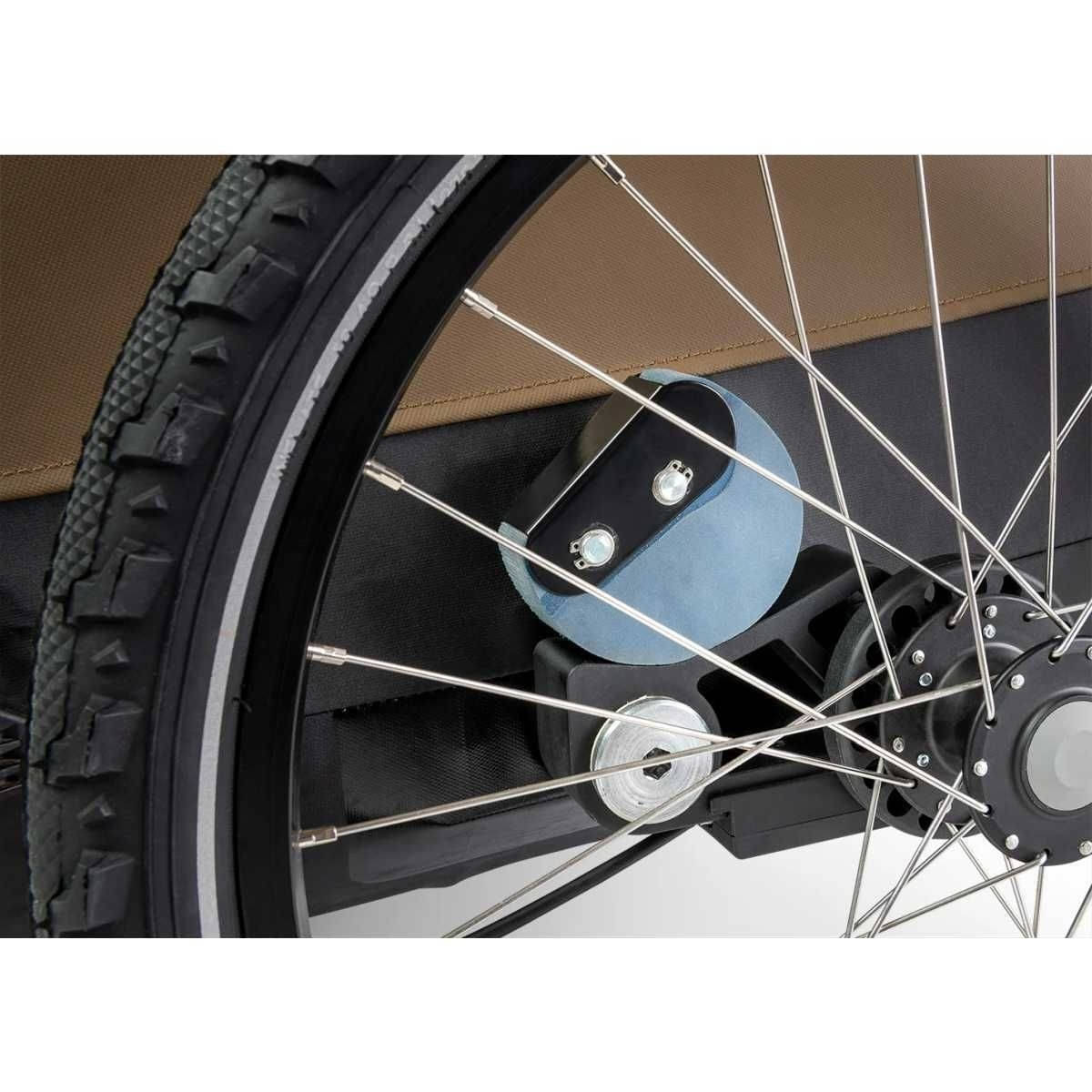 CROOZER Hundefahrradanhaenger Dog Enna Moos Green- Bundle mit Regenverdeck und Buggy-Set - 121600126