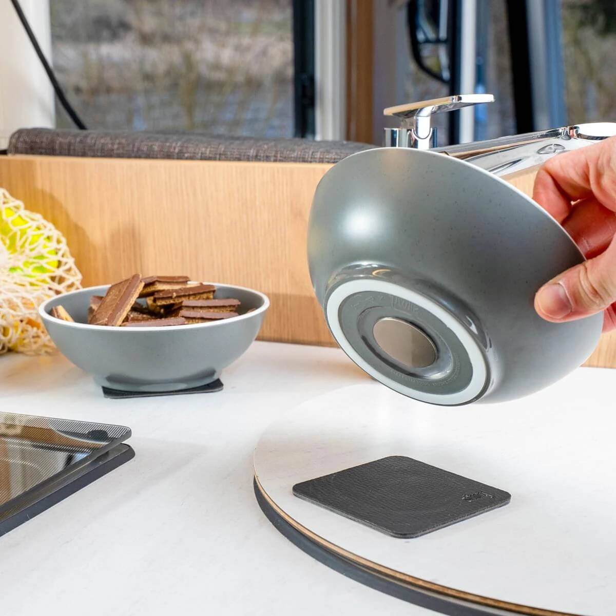 BRUNNER x SILWY DOLOMIT MAGNETIC ANTISLIP Geschirr-Set Grau 11-tlg- - 0842050N.C20