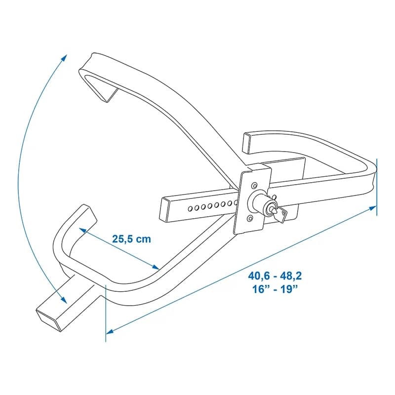 ProPlus Radkralle XL mit Sicherheitsschloss 16 - 19 Zoll - 360172V03