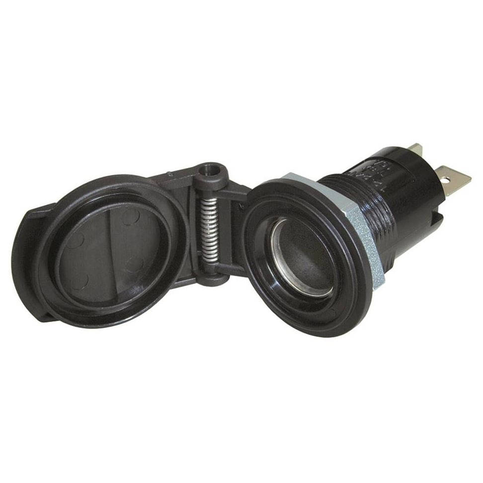 ProPlus Einbau-Steckdose DIN-Steckdose mit Deckel 12V-24V 16A - 450404S