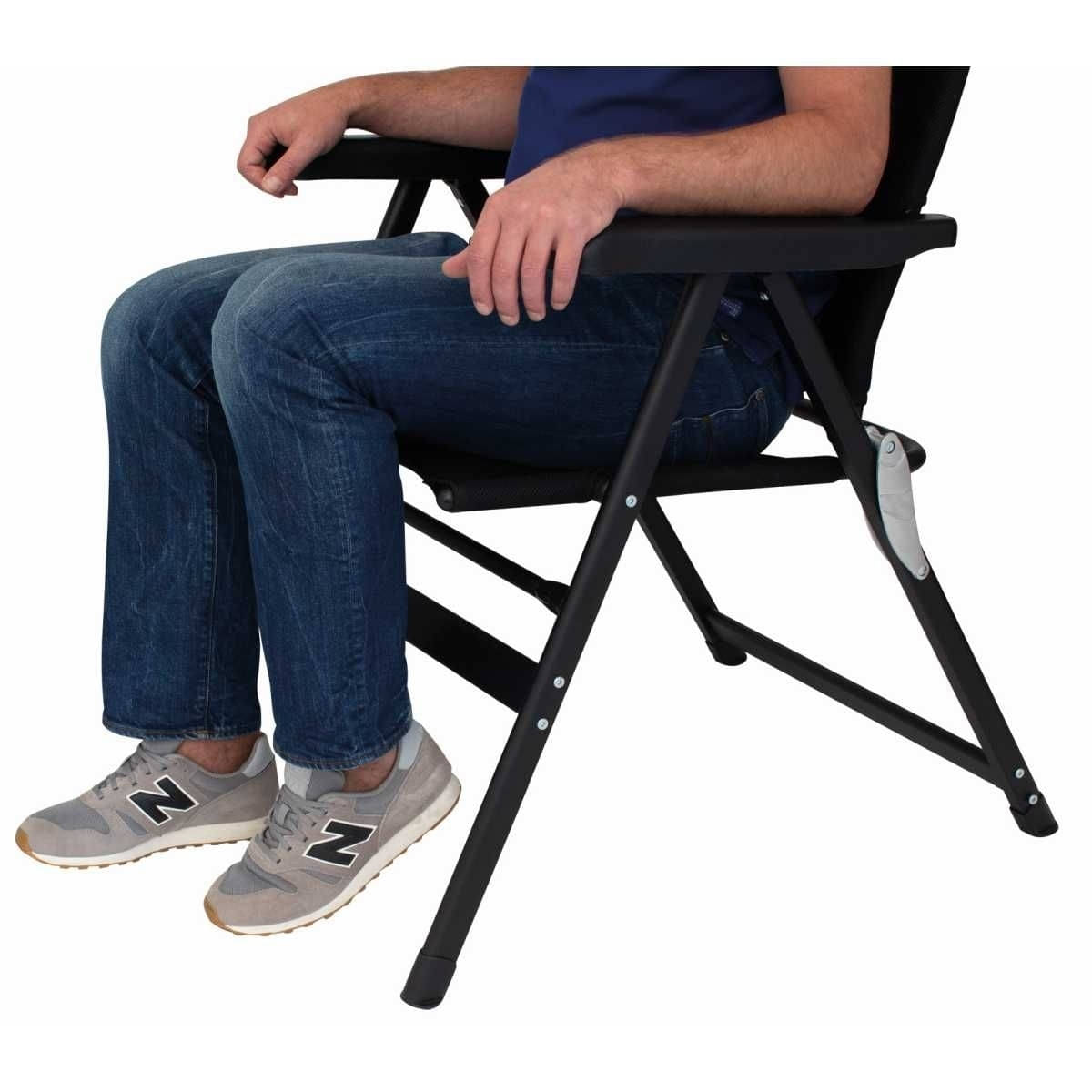 EuroTrail Campingstuhl CHATEAU Schwarz - ETCF1349