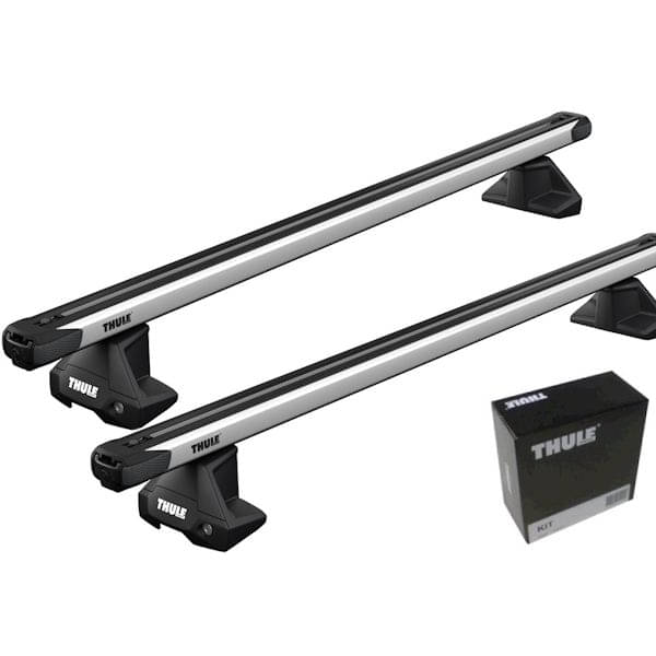 THULE Dachträger Evo SlideBar 7105 893 5470 Kompletter Thule Dachtraeger Evo mit ausziehbaren SlideBar Aluschienenprofilen