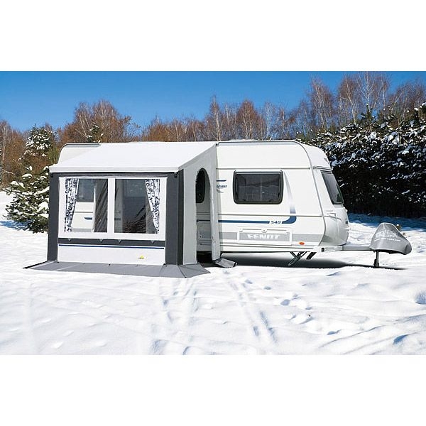 DWT Wohnwagen-Vorzelt Winter-Vorzelt CORTINA II Gr. 5 350 x 210 cm GRAU