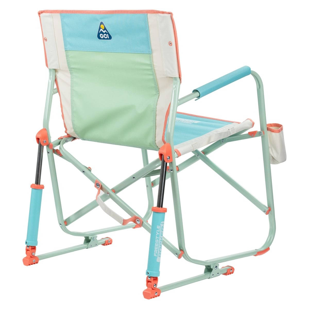 GCI faltbarer Schaukelstuhl Freestyle Rocker Ivory Color Block - 370496