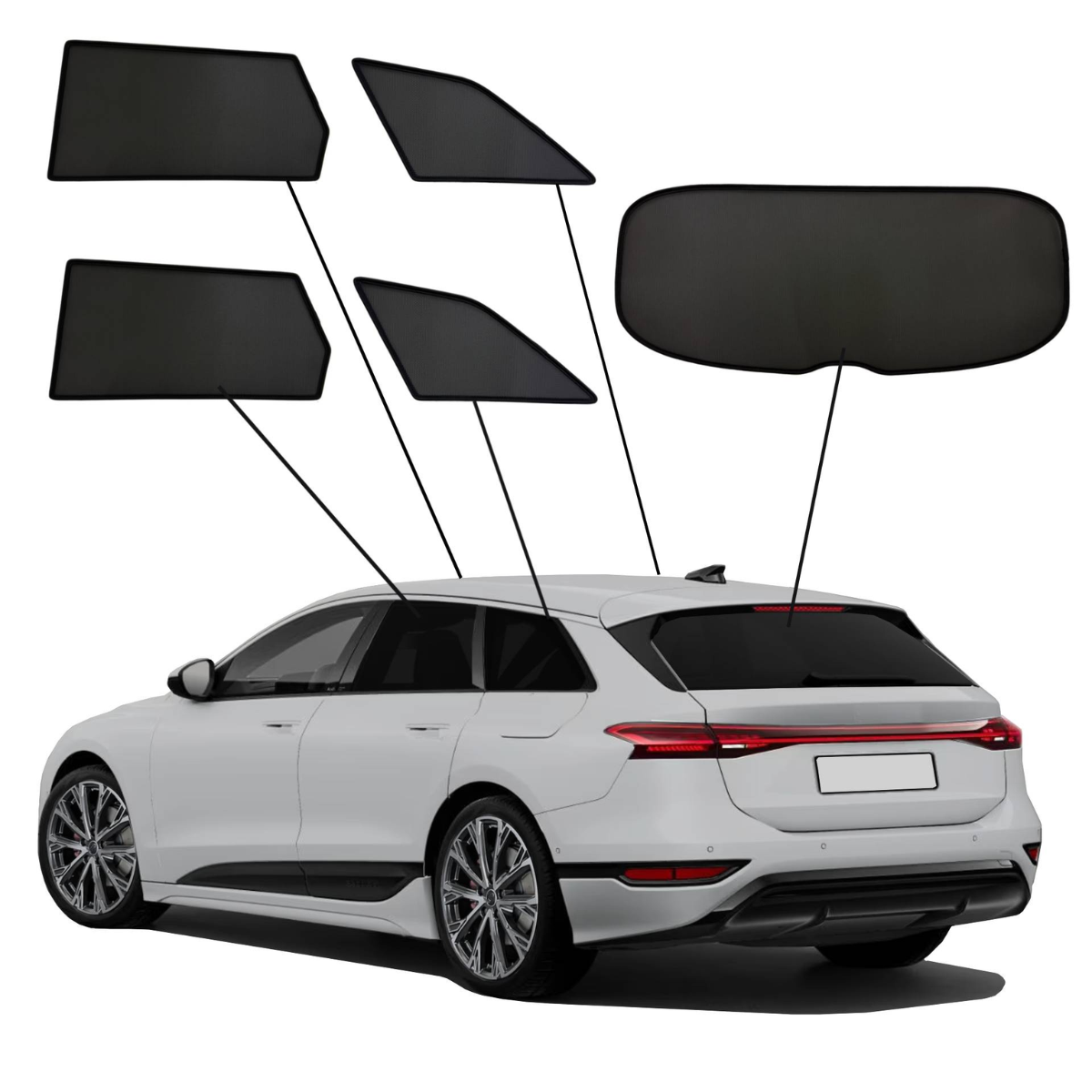 WINDESA SunClip Sonnenschutz & Sichtschutz Audi A6 e-tron ab Bj. 2024 Set ABC WINDESA SunClip Sonnenschutz - Sichtschutz Audi A6 e-tron ab Bj. 2024 Set ABC - sun-10377abc
