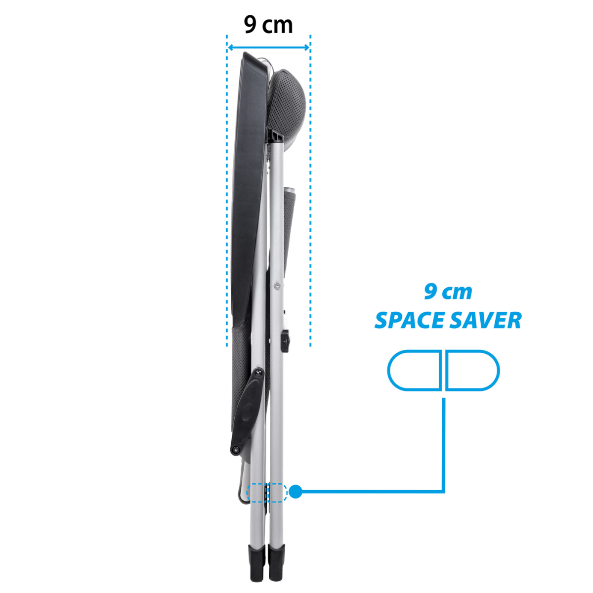 BRUNNER Campingstuhl ARAVEL CAMPER Dunkelgrau 2er-Set - 0404093N.C25