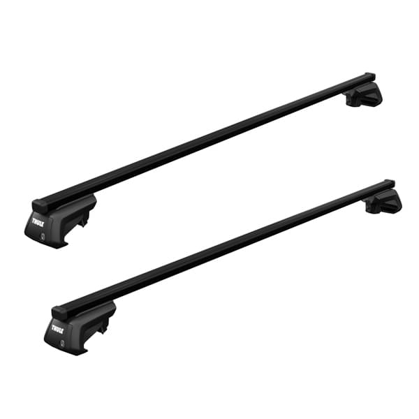 Dachträger VW Caddy Maxi 5-T Van 08-15 Reling THULE Stahl XT Kompletter Thule Dachtraeger SmartRack XT 118 cm - 730422 - mit SquareBar Stahl Vierkantprofilen- Universeller Relingtraeger im Komplettpaket