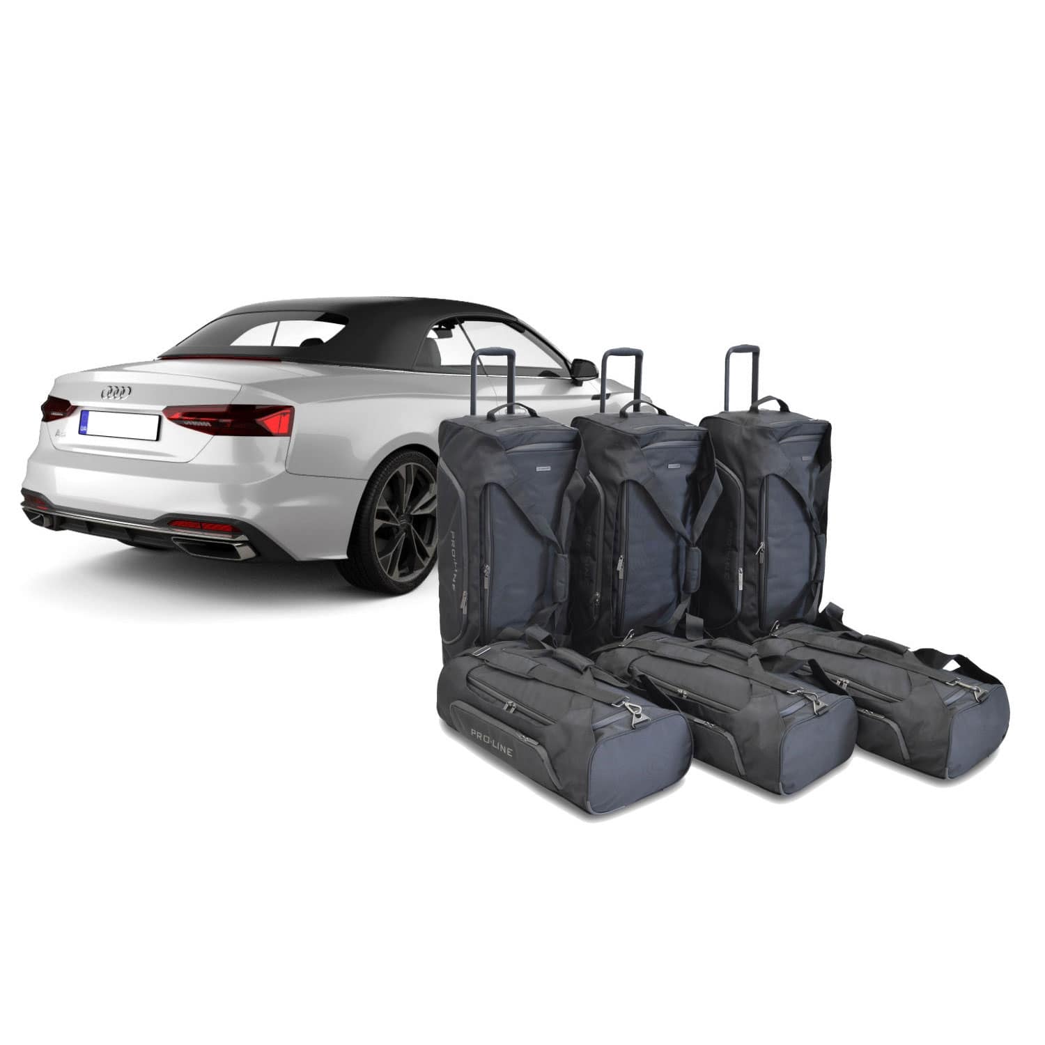 Car Bags Pro-Line A23301SP AUDI A5 Cabrio -F5- Bj- 16-24 Reisetaschen Set- Auf Ihr Auto massgeschneidert- Das Original
