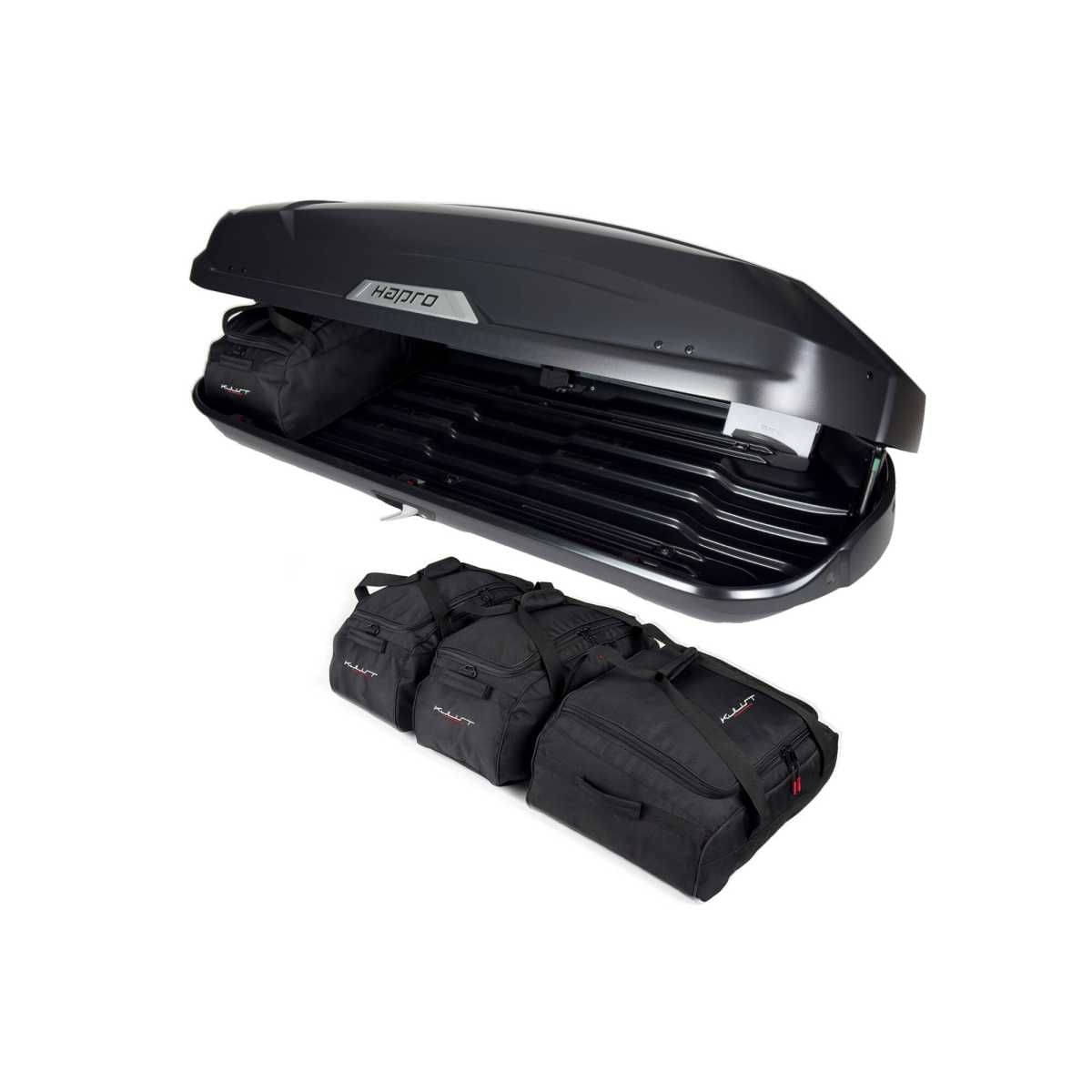KJUST Dachboxen Taschen Set fuer Dachbox HAPRO TRIVOR 440 4er-Set - 13146