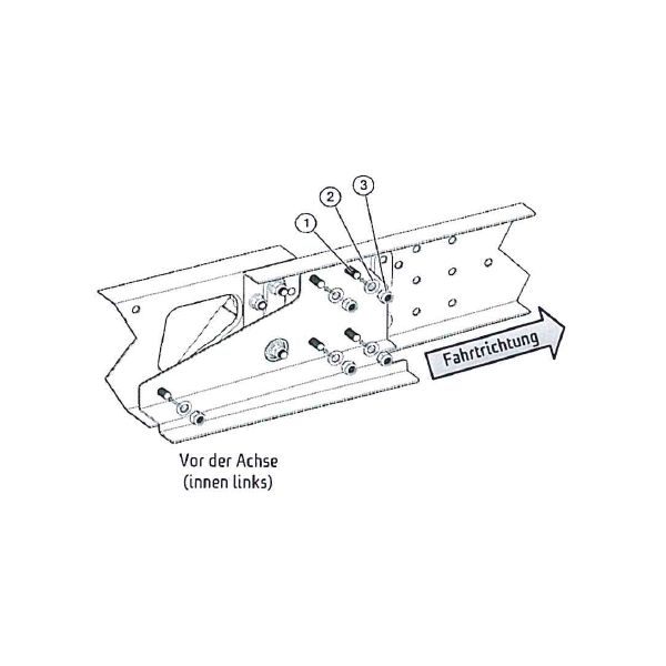 Easydriver Adapter Reich 227-2151s AL-KO M-Chassis bis 1800 kg