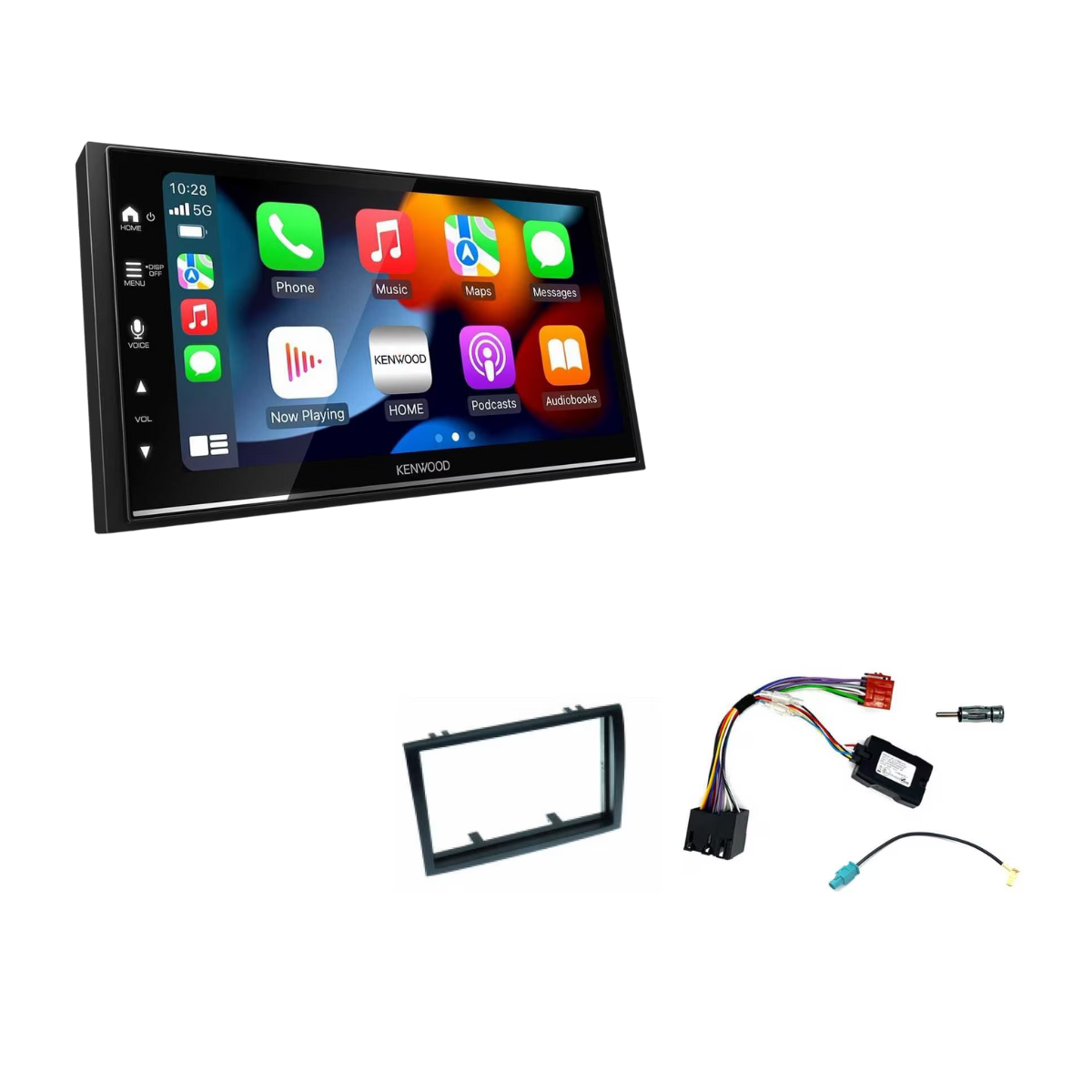 KENWOOD DMX7722DABS-CAMPER inkl- Installations-Kit mit LFB fuer Fiat Ducato Serie 7 ab Bj. 2014-2022