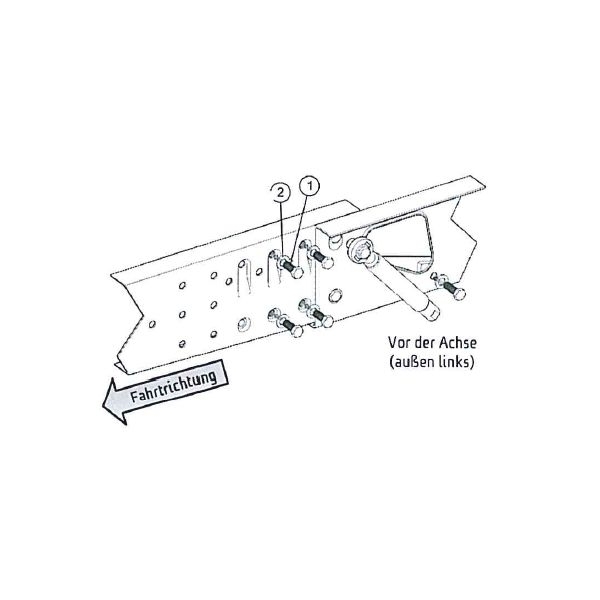 Easydriver Adapter Reich 227-2151s AL-KO M-Chassis bis 1800 kg