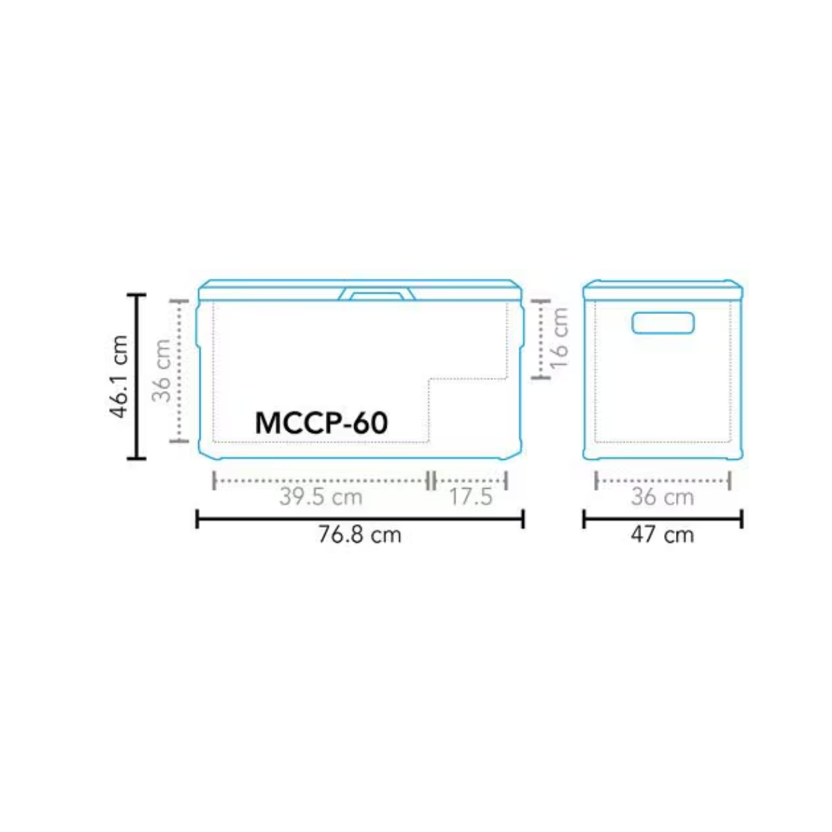 Mestic MCCP-60 Kompressorkuehlbox - 1512640