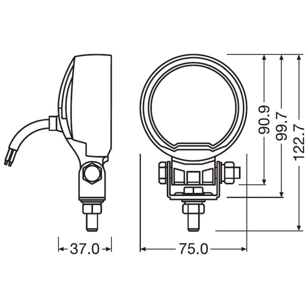 OSRAM LEDriving® Round WL VX80-WD Arbeitsscheinwerfer OSRAM LEDriving® Round WL VX80-WD Arbeitsscheinwerfer - LEDWL104-WD