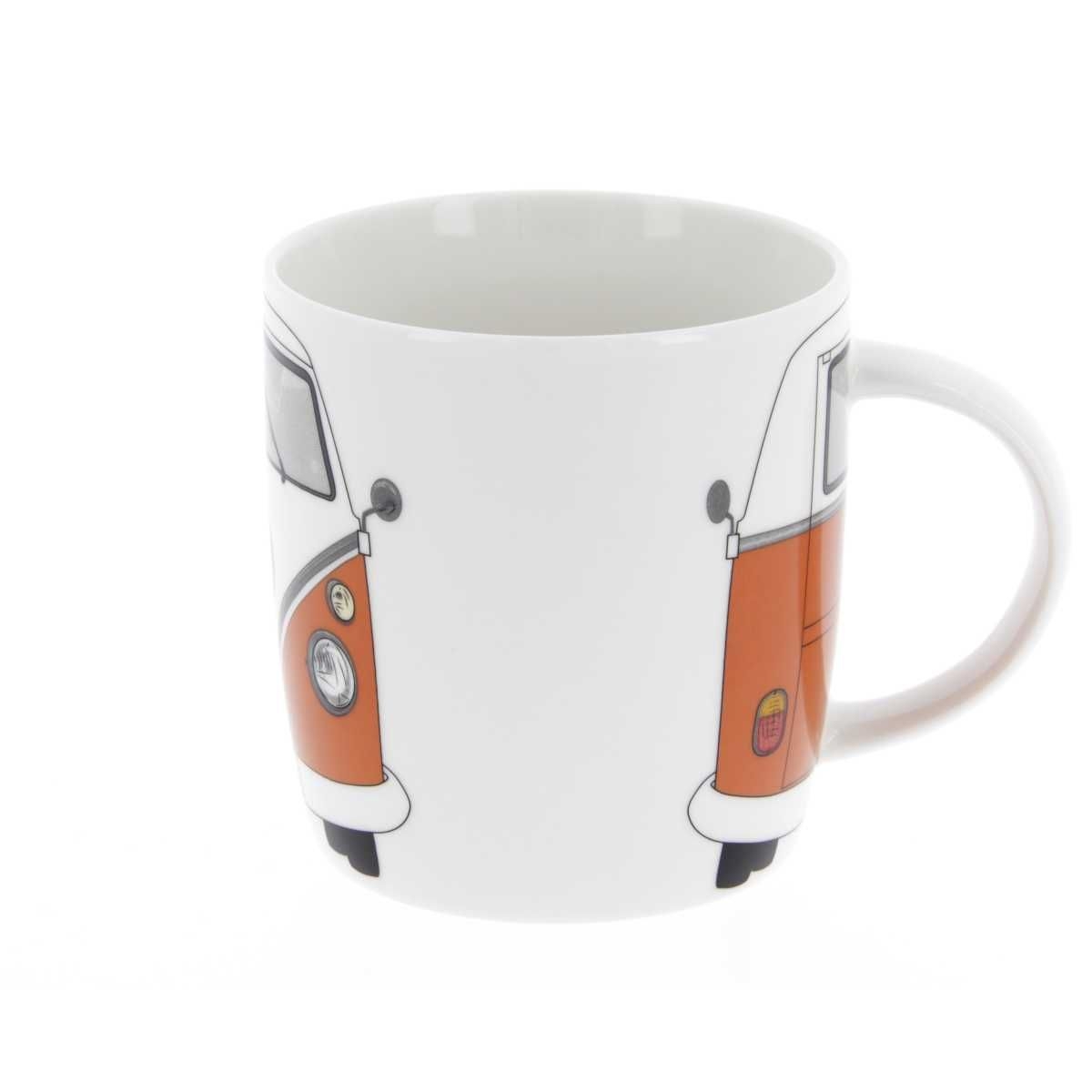 VW Collection VW T1 Bulli Bus Kaffeetasse orange-weiss - BUTA08