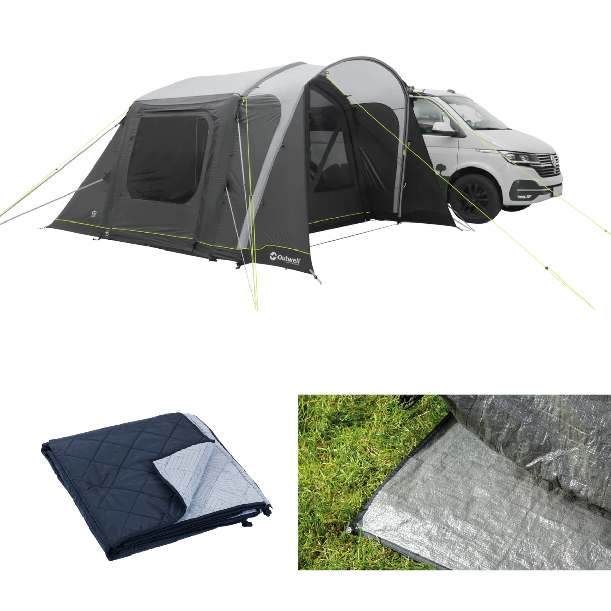 Outwell aufblasbares Busvorzelt Jones M PowerAir inkl. Teppich und Unterlage - 111566