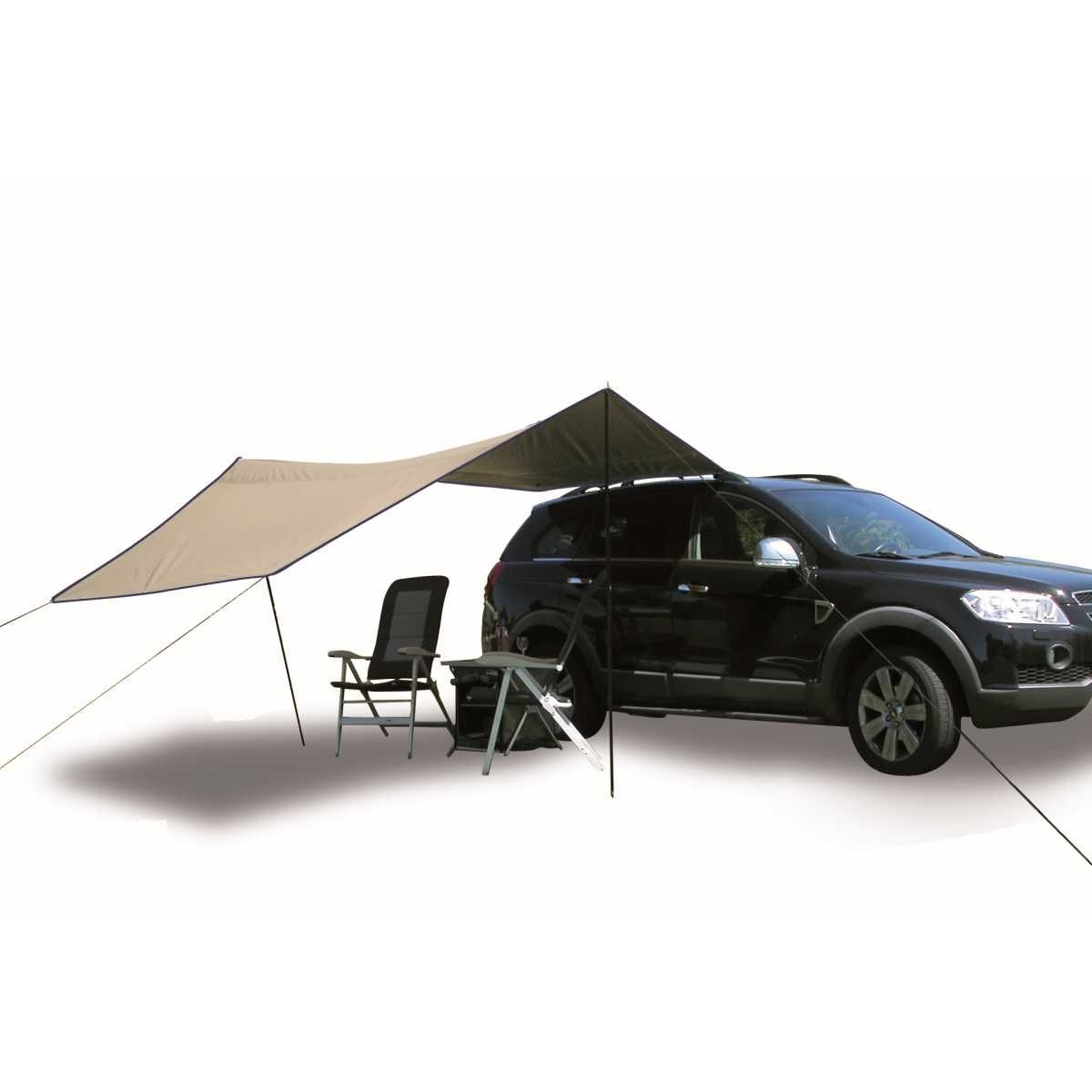 EuroTrail Sonnensegel fuer Auto TARP CARSIDE 365 x 365 cm - ETTE0626