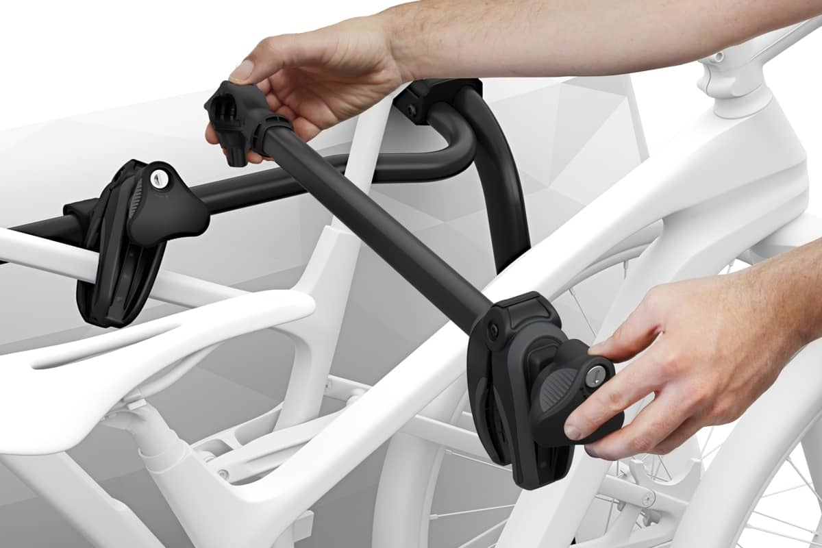 THULE 911 WanderWay Black für VW T6 Fahrradträger Heck Heckklappe 2er - geprüfte B-Ware Thule WanderWay 2 - 911002 - THULE 911 WanderWay Black fuer VW T6 Fahrradtraeger Heck Heckklappe fuer 2 Fahrraeder