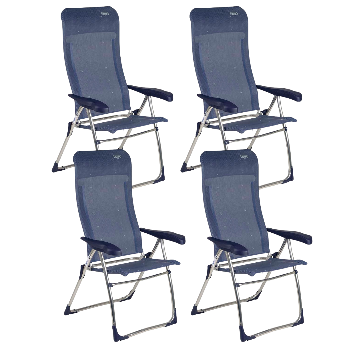 CRESPO Campingstuhl Classic AL/215 dunkelblau 4er-Set CRESPO Campingstuhl Classic AL-215 dunkelblau 4er-Set - 1148044