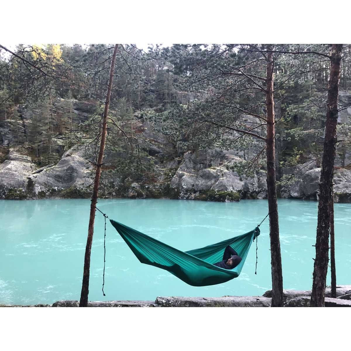 TICKET TO THE MOON Lightest Hammock Hängematte Forest Green inkl. Lightest Straps TICKET TO THE MOON Lightest Hammock Haengematte Forest Green inkl. Lightest Straps - TMLR51 TMLSTRAP