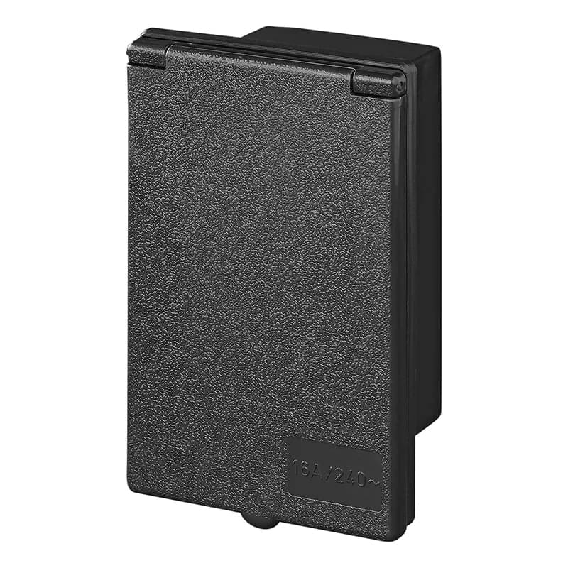 ProPlus CEE-Einspeisestecker Einbau rechteckig 160 x 100 mm Schwarz - 373505BK
