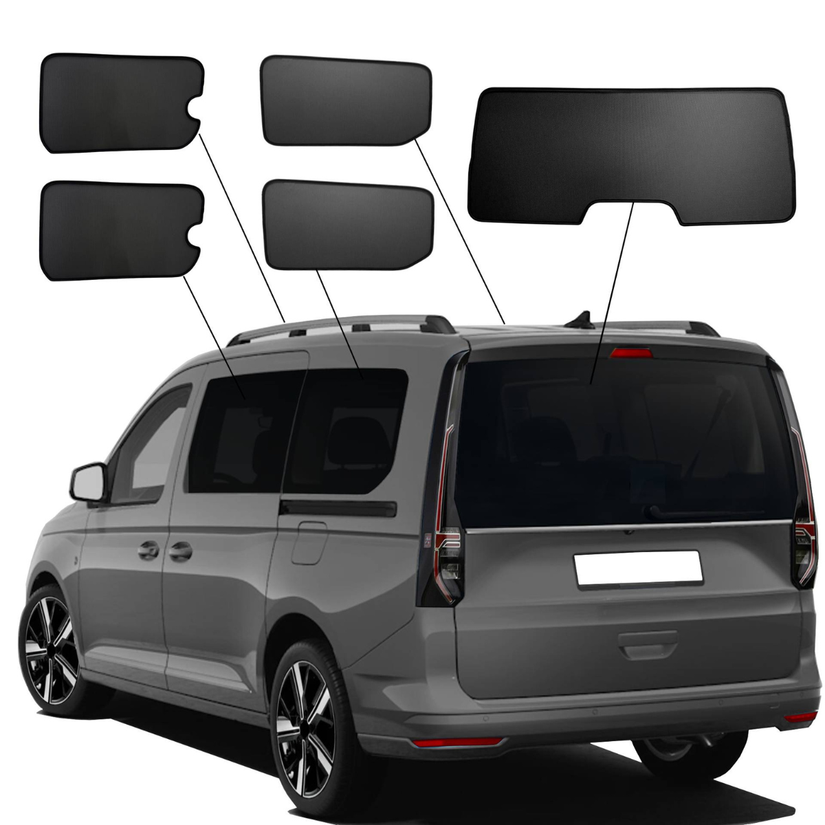 WINDESA SunClip Sonnenschutz & Sichtschutz Ford Grand Tourneo Connect mit Ausstellfenster ab Bj. 2022 Set A2BC-FO WINDESA SunClip Sonnenschutz - Sichtschutz Ford Grand Tourneo Connect mit Ausstellfenster ab Bj. 2022 Set A2BC-FO