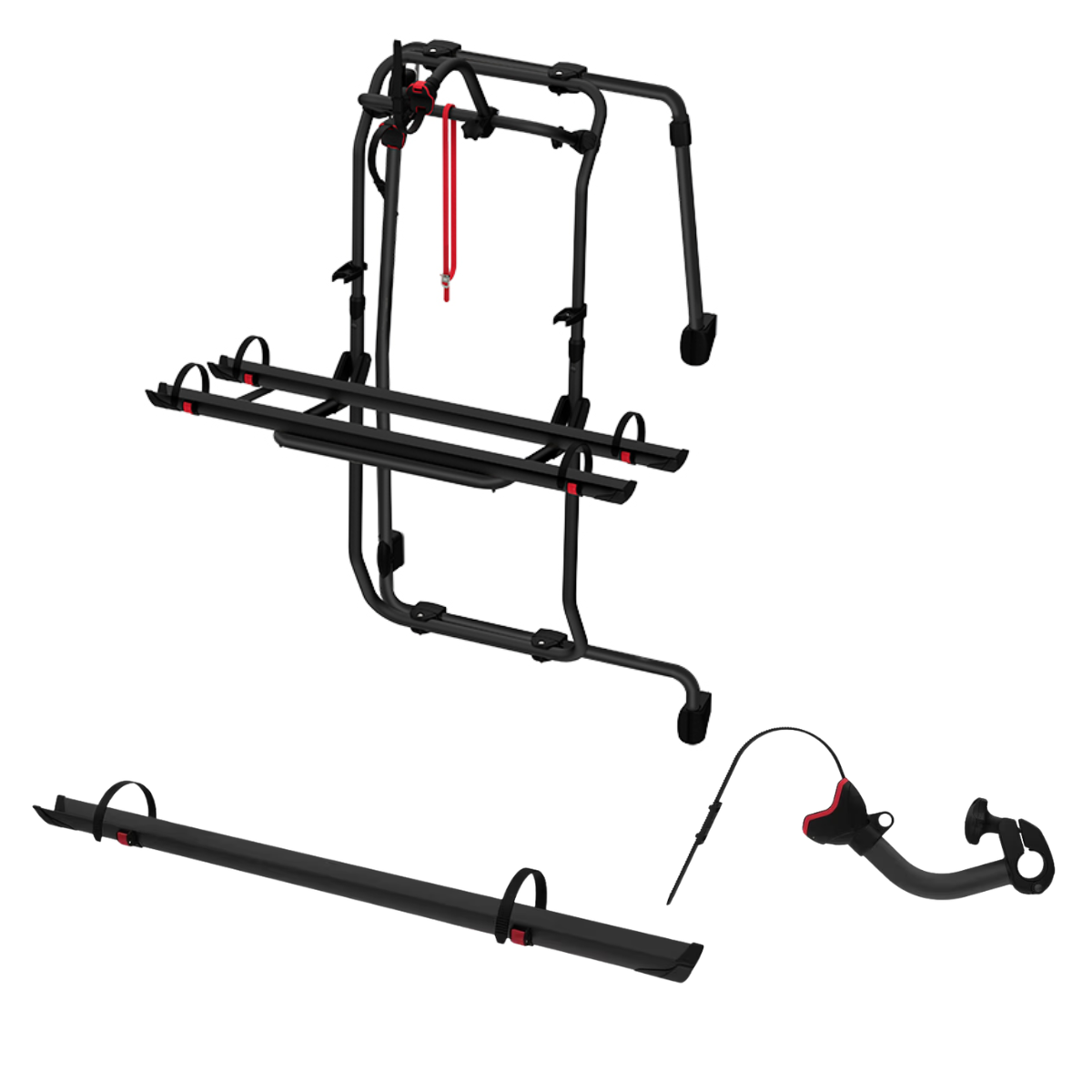 FIAMMA Carry Bike Frame Deep Black Fahrradtraeger VW Crafter - MAN TGE ab Bj. 2017 fuer 3 Raeder - 02096-40A 08753-03A 08831A01A 98656M567