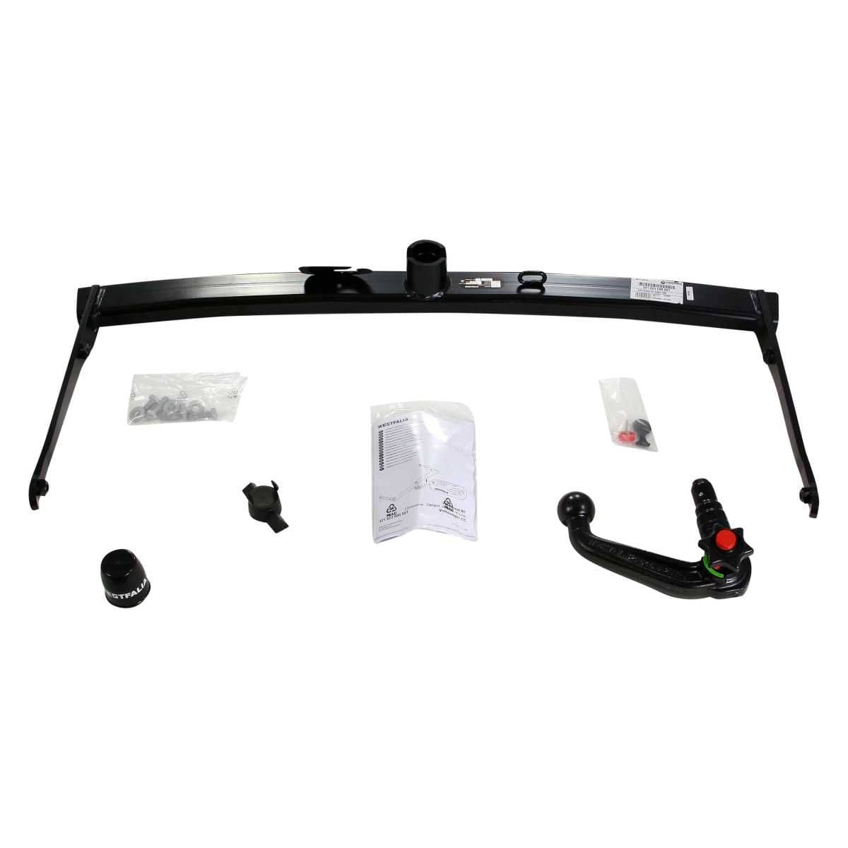 Westfalia Abnehmbare Anhaengerkupplung fuer VW Passat Variant-Limousine -B7- -BJ 10-2010-11-2014- VW CC -ab BJ 04-2012-11-2016- - im Set mit 13-pol. fahrzeugspezifischem Elektrosatz - 321823900113